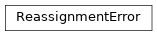 Inheritance diagram of uds.utilities.custom_exceptions.ReassignmentError