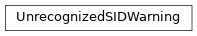 Inheritance diagram of uds.message.service_identifiers.UnrecognizedSIDWarning